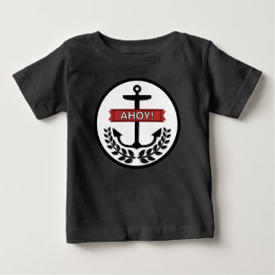 Camiseta Ahoy - Baby American Roupa 3/4 Capa Raglan T-S