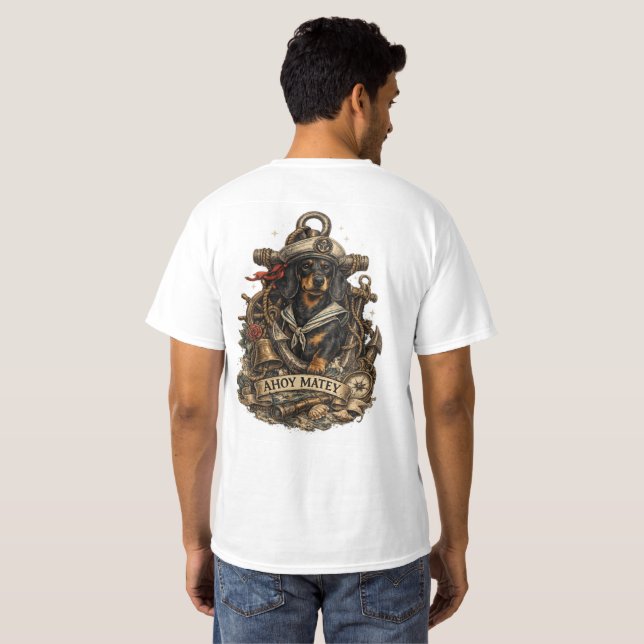 Camiseta Ahoy Matey (Parte Traseira Completa)