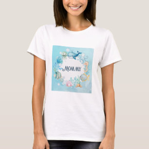 Camiseta Ahoy! Sob o diafragma do Chá de fraldas de Mamães