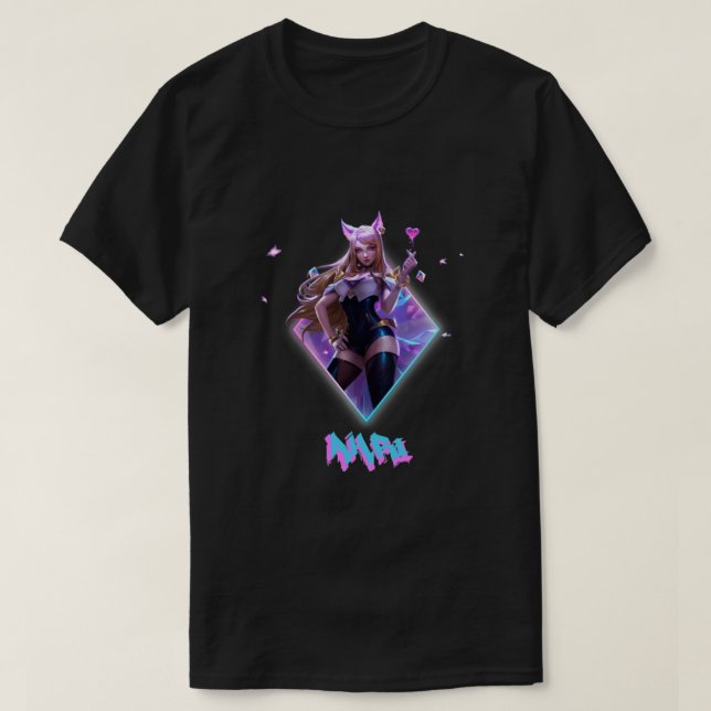 Camiseta Ahri K DA Essential  (Frente do Design)