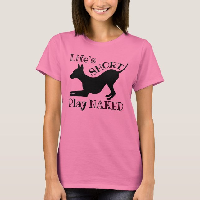 Camiseta AHT "A vida curta", Tye Dye feminino (Frente)