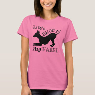 Camiseta AHT da "T da tintura do laço" das mulheres curtas