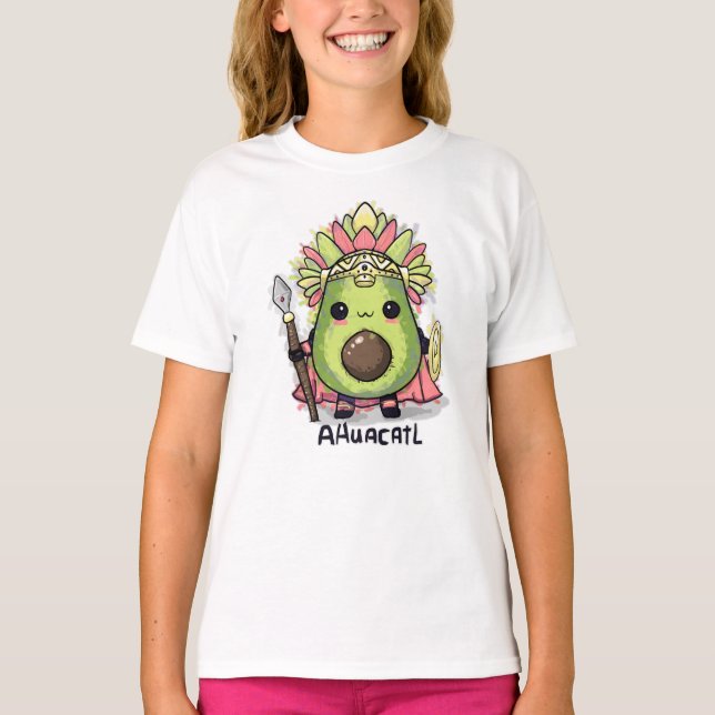 Camiseta Ahuacatl Aztec Warrior Avocado (Frente)