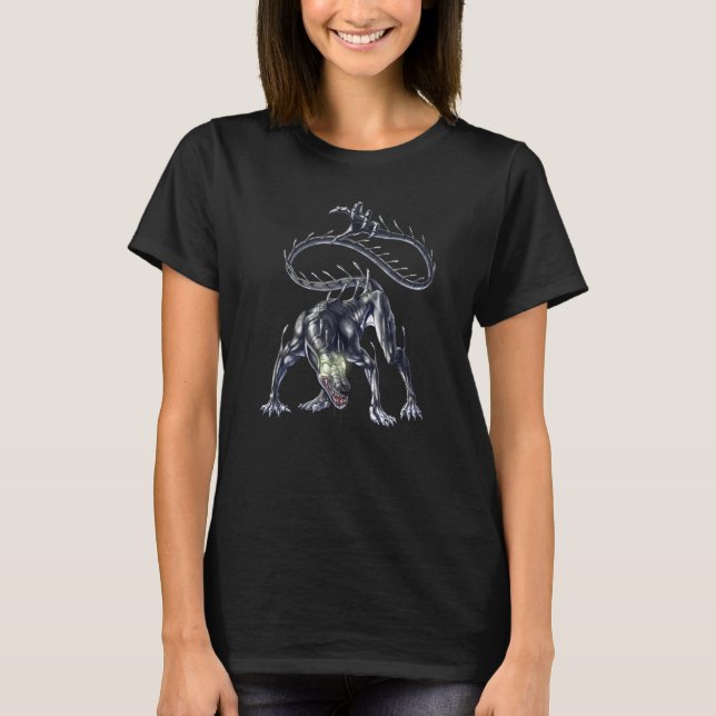 Camiseta Ahuizotl Aztec Mythology Deity Deity Antigos Deuse (Frente)