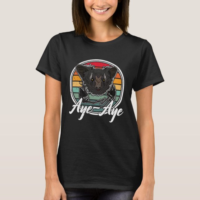 Camiseta Ai Ai Primatas Lêmures Madagascar  5 (Frente)