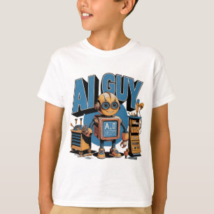 Camiseta AI Cara Robot playful Mechanical Sci fi