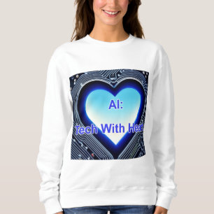 Camiseta AI: Tech com Coração Mulheres Branco