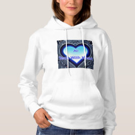 Camiseta AI: Tecnologia com Coração Branco Feminino