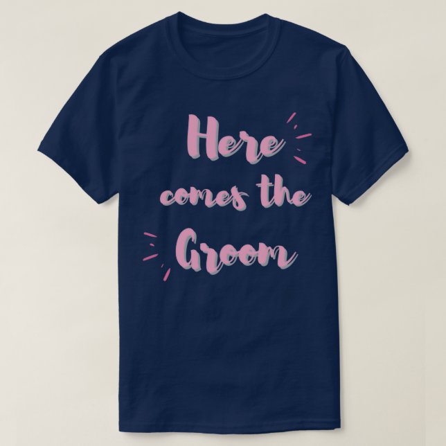 Camiseta Aí Vem o Noivo (Frente do Design)