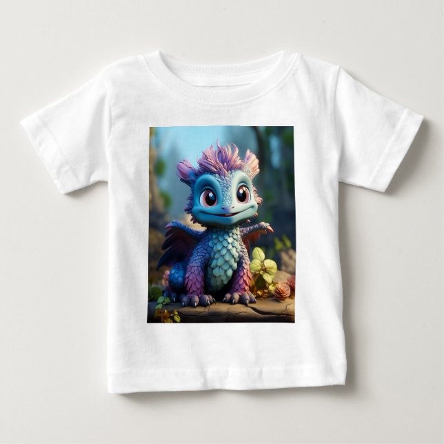 Camiseta Aiden, um Dragão Whimsical (Frente)