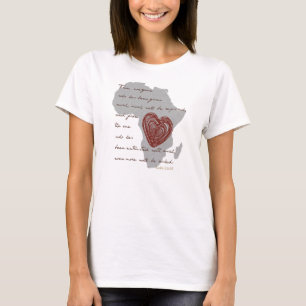 Camiseta AIDS de África/HIV/camisa consciência da pobreza