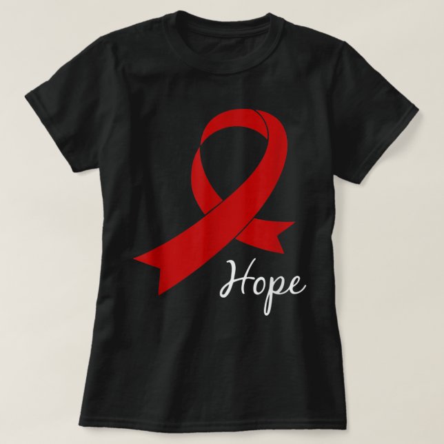 Camiseta Aids Esperam Dia Mundial da Aids Conscienciando o  (Frente do Design)