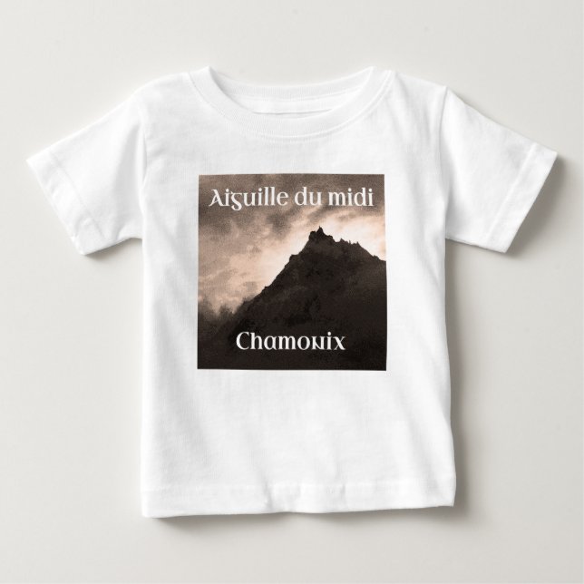 Camiseta Aiguille du Midi, Montanha do Monte Branco (Frente)