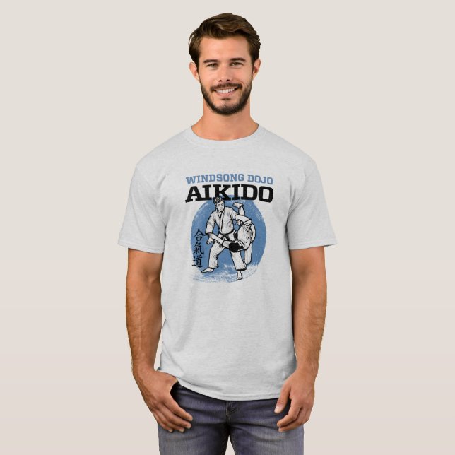 Camiseta Aikido do Dojo de Windsong (Frente Completa)