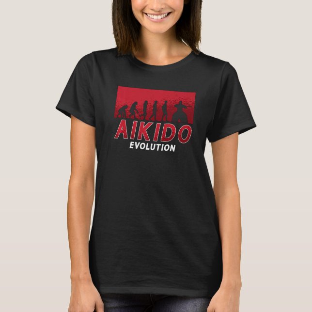 Camiseta Aikido Evolution Martial Samurai Esporte Fighter A (Frente)