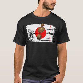 Camiseta Aikido gravado em pedra - Design de Budo