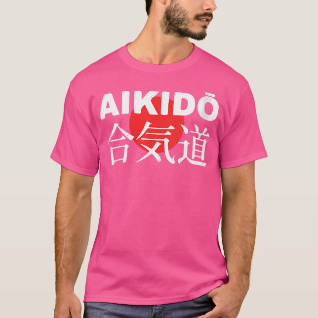 Camiseta Aikido Japonês Mma Fighting (Frente)