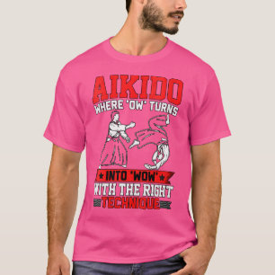 Camiseta Aikido Onde Se Torna Uau Com A Tecnologia Certa