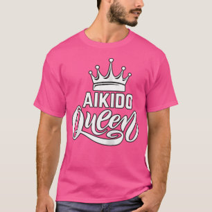 Camiseta Aikido Queen Martial Arts Kanji Artes Marciais Mul