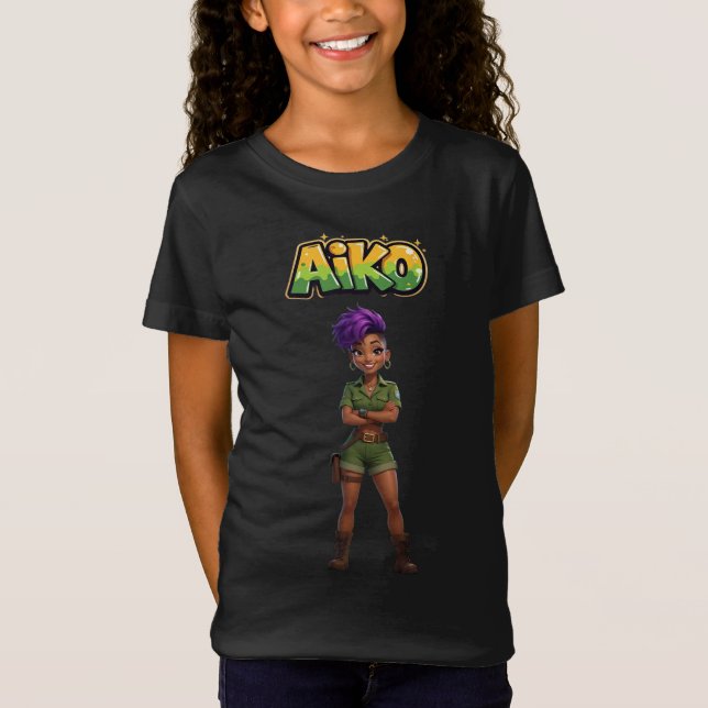 Camiseta AiKo Beats™ Safari AiKo Explorer (Frente)