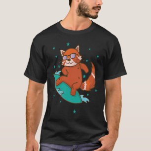 Camiseta Ailuridae surfing Bear Cat Lower Panda