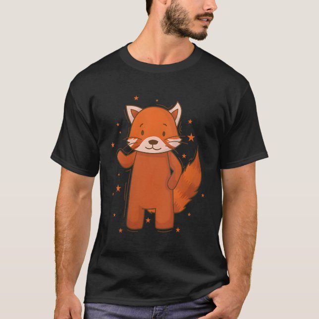 Camiseta Ailuridae Waving Bear Cat Lesser Panda (Frente)