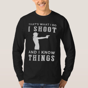 Camiseta Aim & Acumen - Tee Entusiasta Hillariana de Tiros!