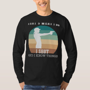 Camiseta Aim, Atire, Amuse: É isso que eu faço, eu jogo e e