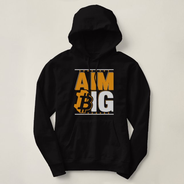 Camiseta Aim Big Crypto Cryptocurrency Blocchain Bitmoney (Frente do Design)