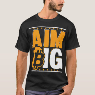 Camiseta Aim Big Crypto Cryptocurrency Blocchain Bitmoney