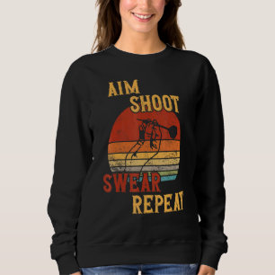 Camiseta Aim Shoot Swear Repeat Darts