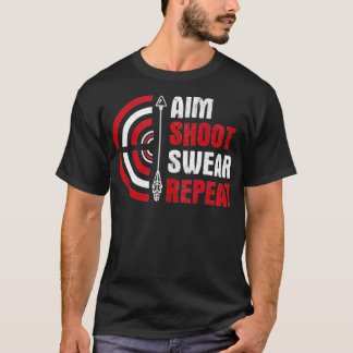 Camiseta Aim Shoot Swear Repetir Archery