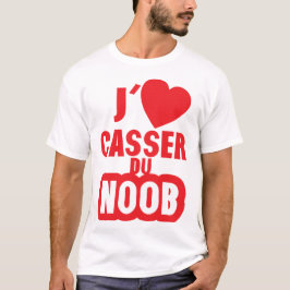 Camiseta aime casser du noob manette gamer
