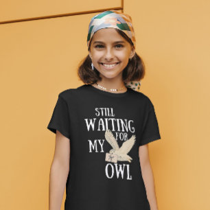 Camiseta Ainda à espera da minha coruja, carta de mágica en