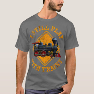 Camiseta Ainda Brinco Com Comboios Camiseiros Com Motores C