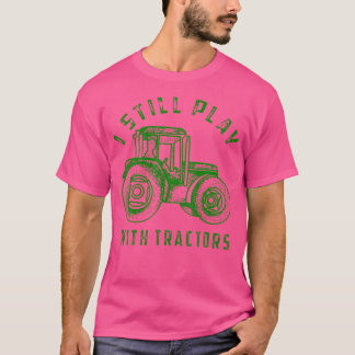 Camiseta Ainda Brinco Com Tratores Buldôzer Fofo Fazenda