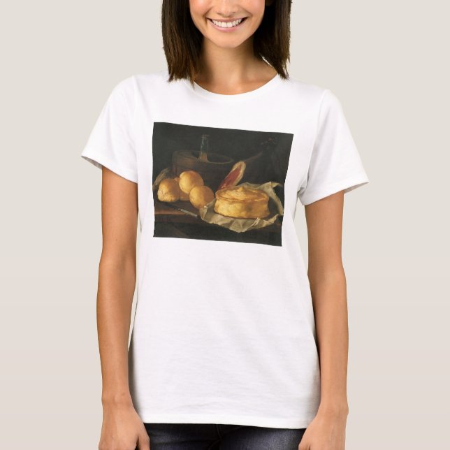 Camiseta Ainda com Bread Tart e Ham, Giuseppe Recco (Frente)