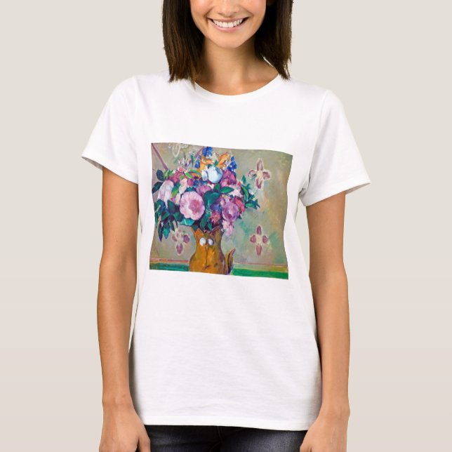 Camiseta Ainda com Flores, Paul Cezanne (Frente)