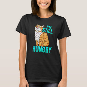 Camiseta Ainda Estou Com Fome Ilustração De Gato Para Gato