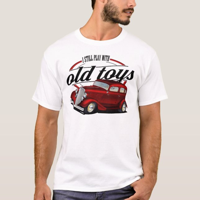 Camiseta ainda jogos com carros velhos (Frente)