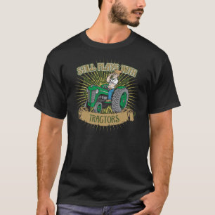 Camiseta Ainda jogos com tratores verdes