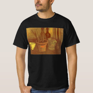 Camiseta Ainda pincéis da vida em um pote Vincent van Gogh