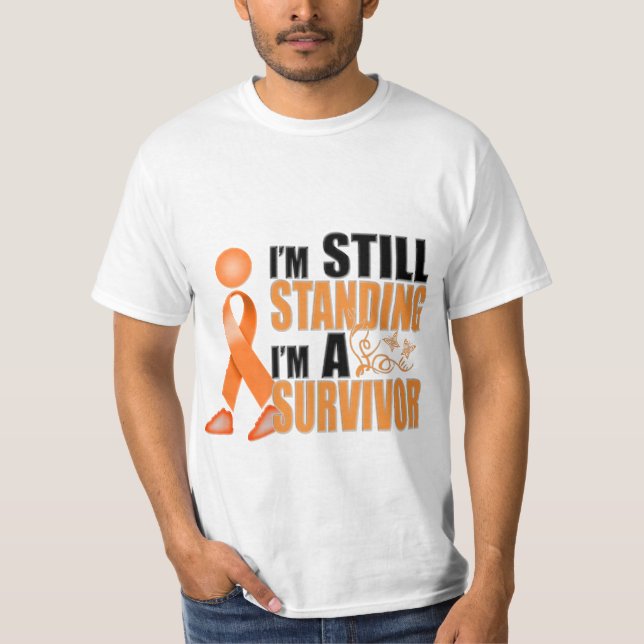 Camiseta Ainda sobrevivente da leucemia (Frente)