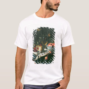 Camiseta Ainda vida com bandeja dos peixes