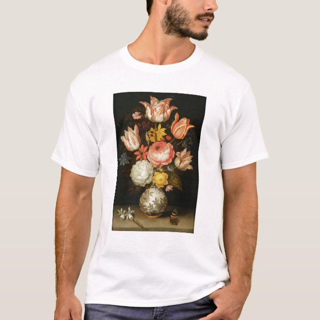 Camiseta Ainda vida com flores (Frente)