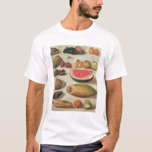 Camiseta Ainda vida com fruta e sapo