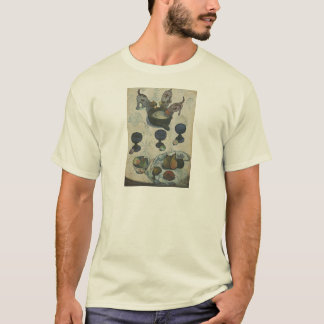 Camiseta Ainda vida com os três filhotes de cachorro por