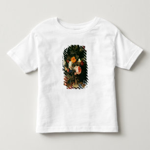 Camiseta Ainda vida com papoilas e rosas