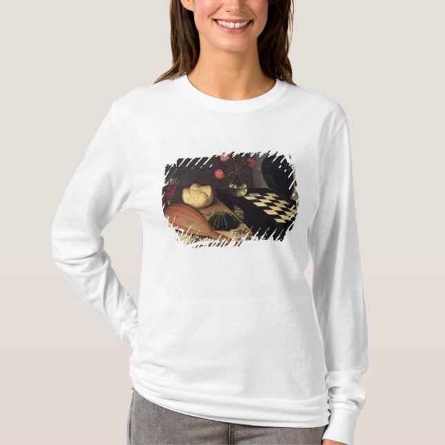 Camiseta Ainda vida com tabuleiro de xadrez, 1630 (Frente)