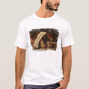 Camiseta Ainda vida com um livro da partitura